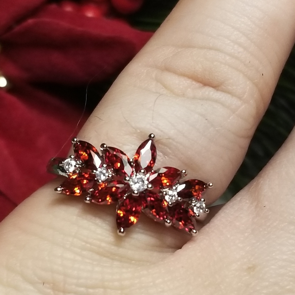 Gorgeous Garnet 925 Ring - Picture 5 of 7